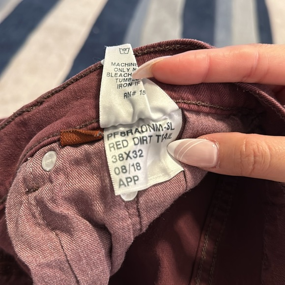 Men’s slim red denim jeans, size 38x32 - Picture 6 of 6